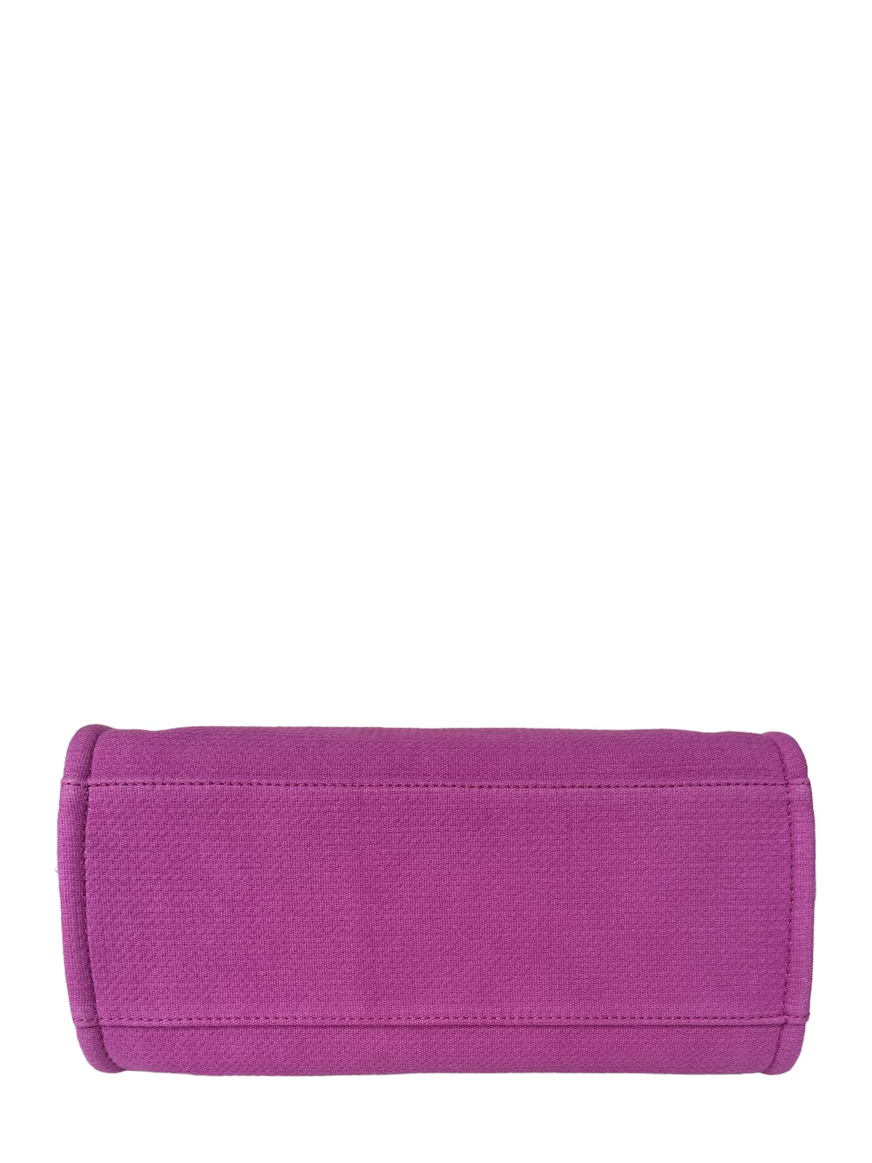 Chanel Mixed Fibers Magenta Small Deauville Tote Bag 1