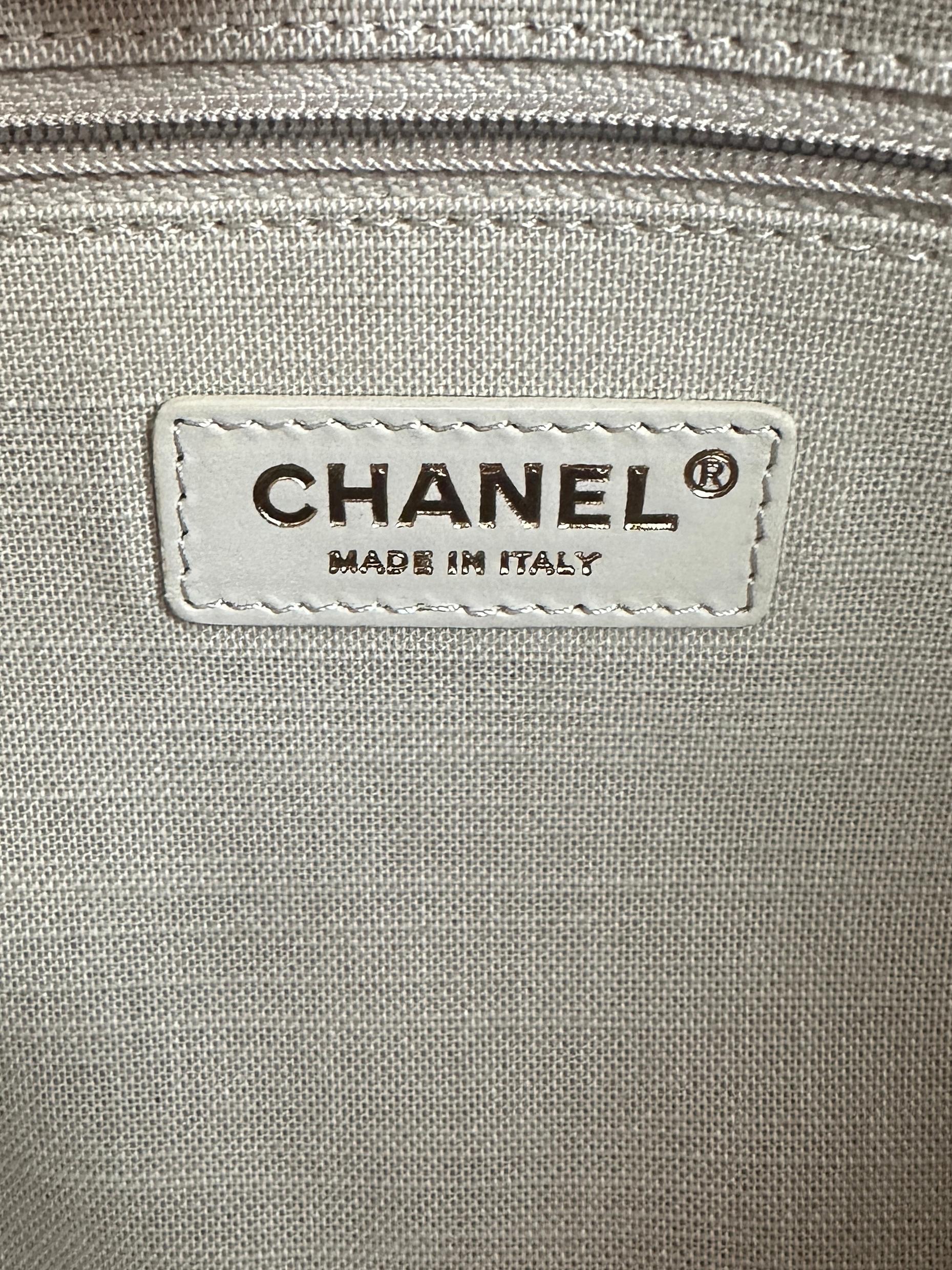 Chanel Mixed Fibers Magenta Small Deauville Tote Bag 4