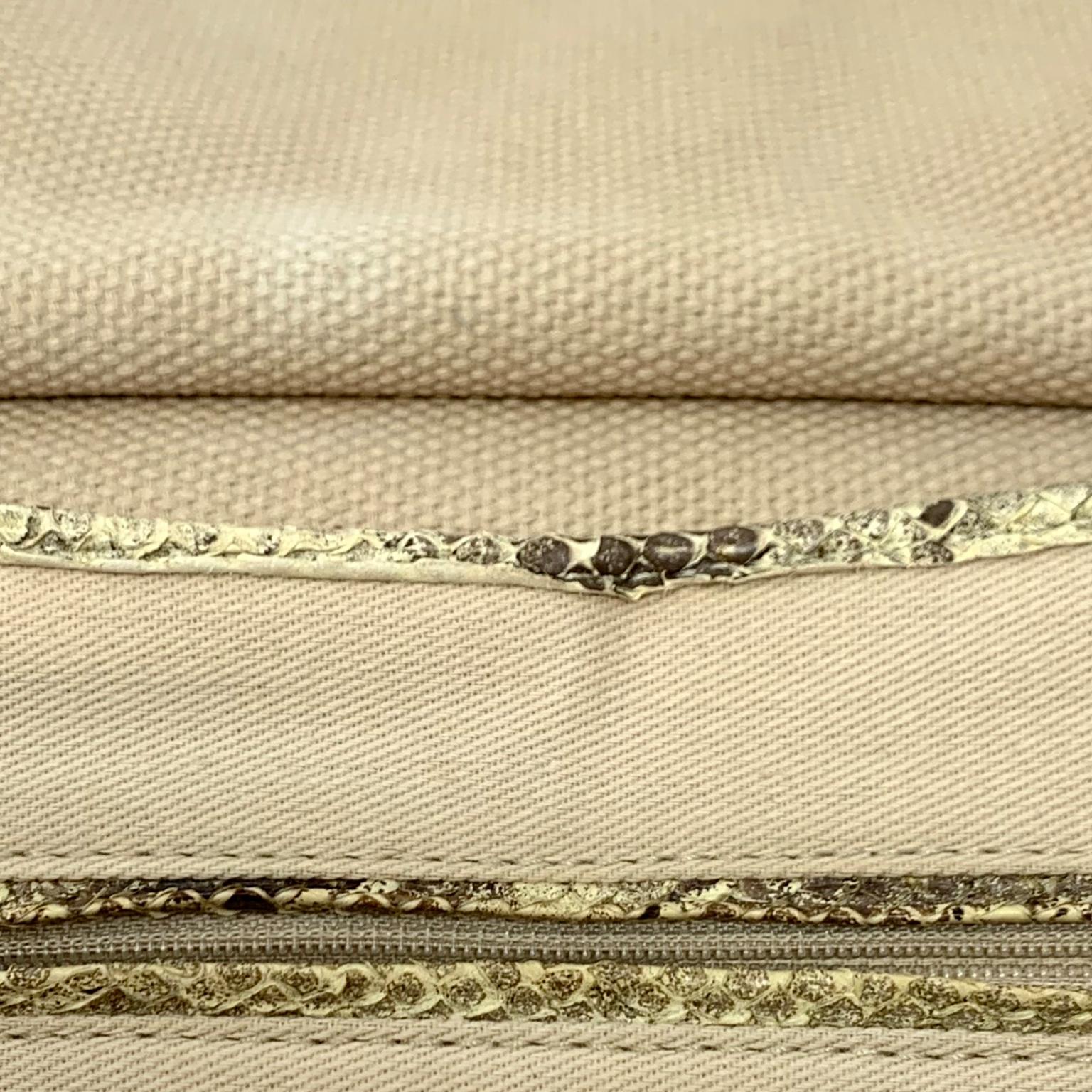 Chanel Mixed Media Snakeskin Flap Bag 4