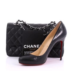 Chanel Mobile Art Classic Double Flap Quilted Caviar Medium