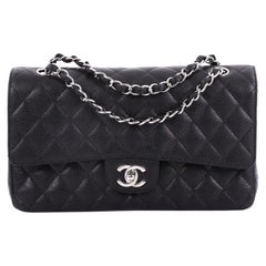 Chanel Mobile Art Classic Double Flap Quilted Caviar Medium