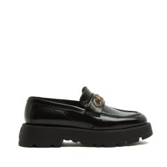 Chanel Mocassins Cuir EU39 CHA NEL Black Leather Loafers Flat Shoes UK6 US8.5