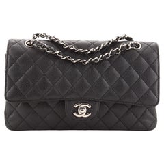 Chanel Classic Double Flap Bag Quilted Caviar Medium