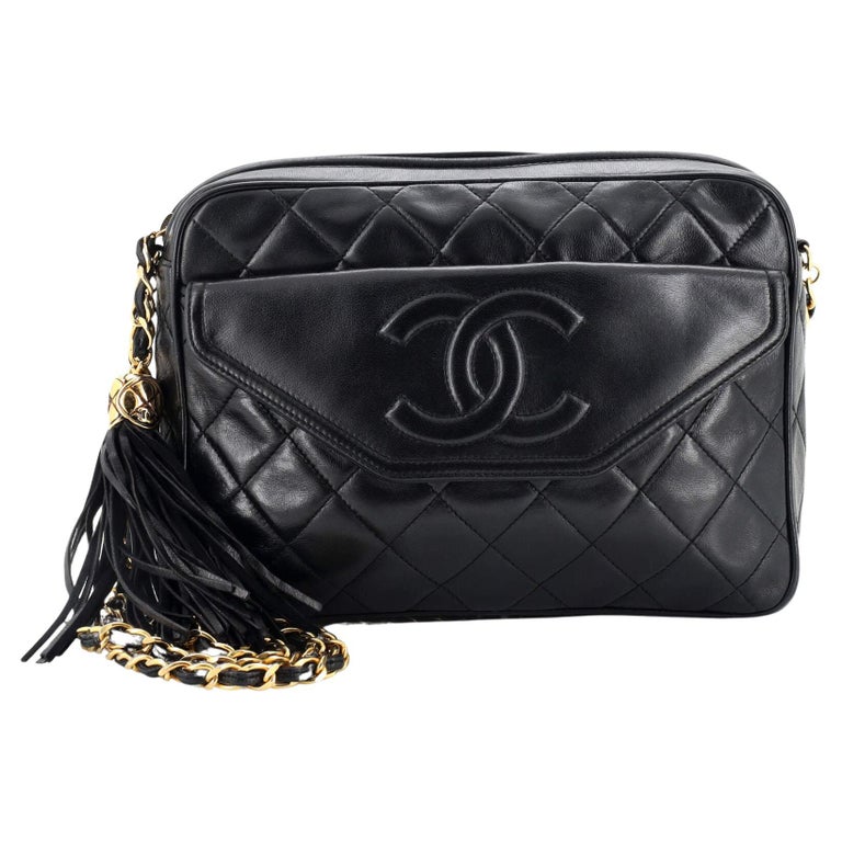 Chanel Model: Vintage Diamond CC Flap Pocket Camera Bag Quilted Lambskin  Small For Sale at 1stDibs