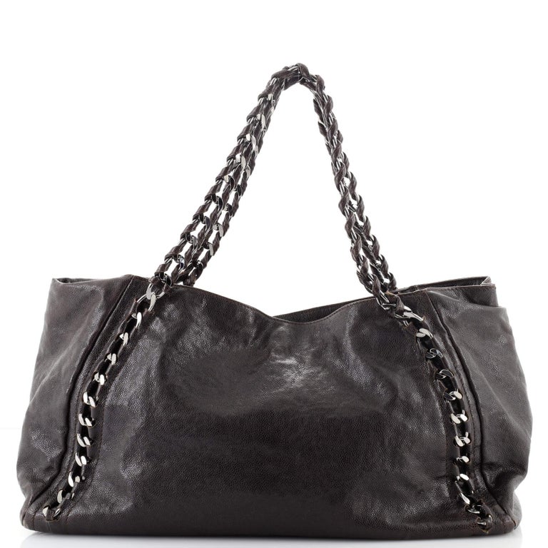 Chanel Modern Chain Tote Caviar East West at 1stDibs