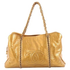 Chanel Modern Chain Zip Tote Patent Medium