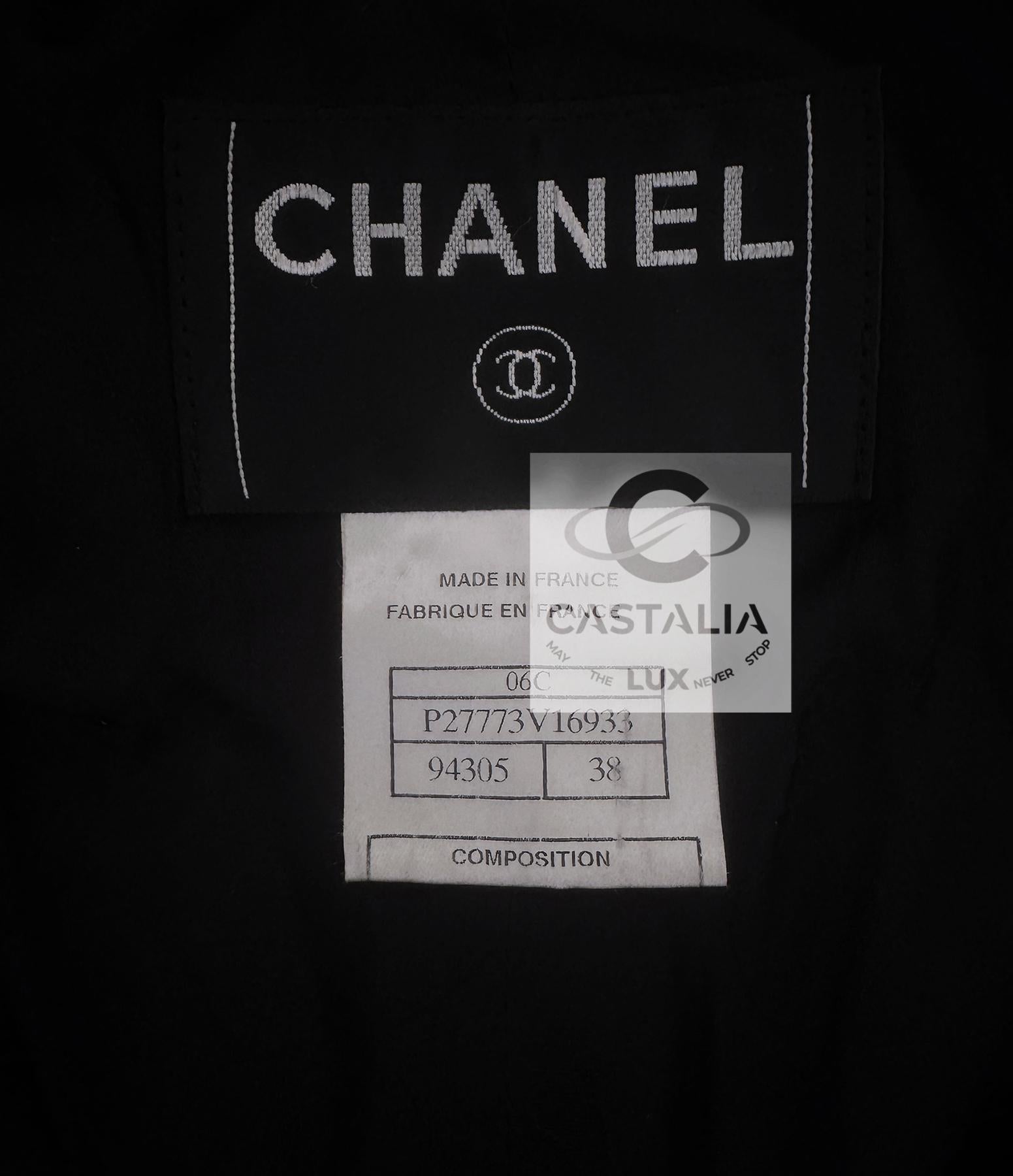 Chanel Modern Myth Icon Veste en tweed noir 38 FR en vente 11