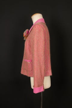 Chanel Mohair and Silk Pink Jacket With Silk Lining