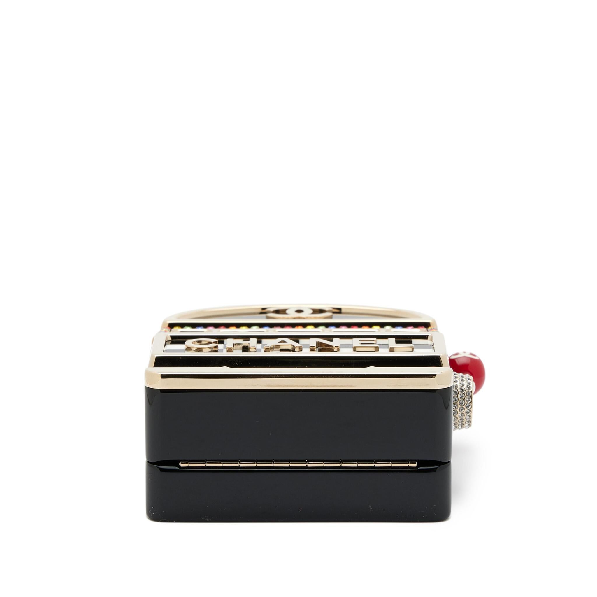 Chanel Monaco Casino Slot Machine Minaudière Bag Gold For Sale 1