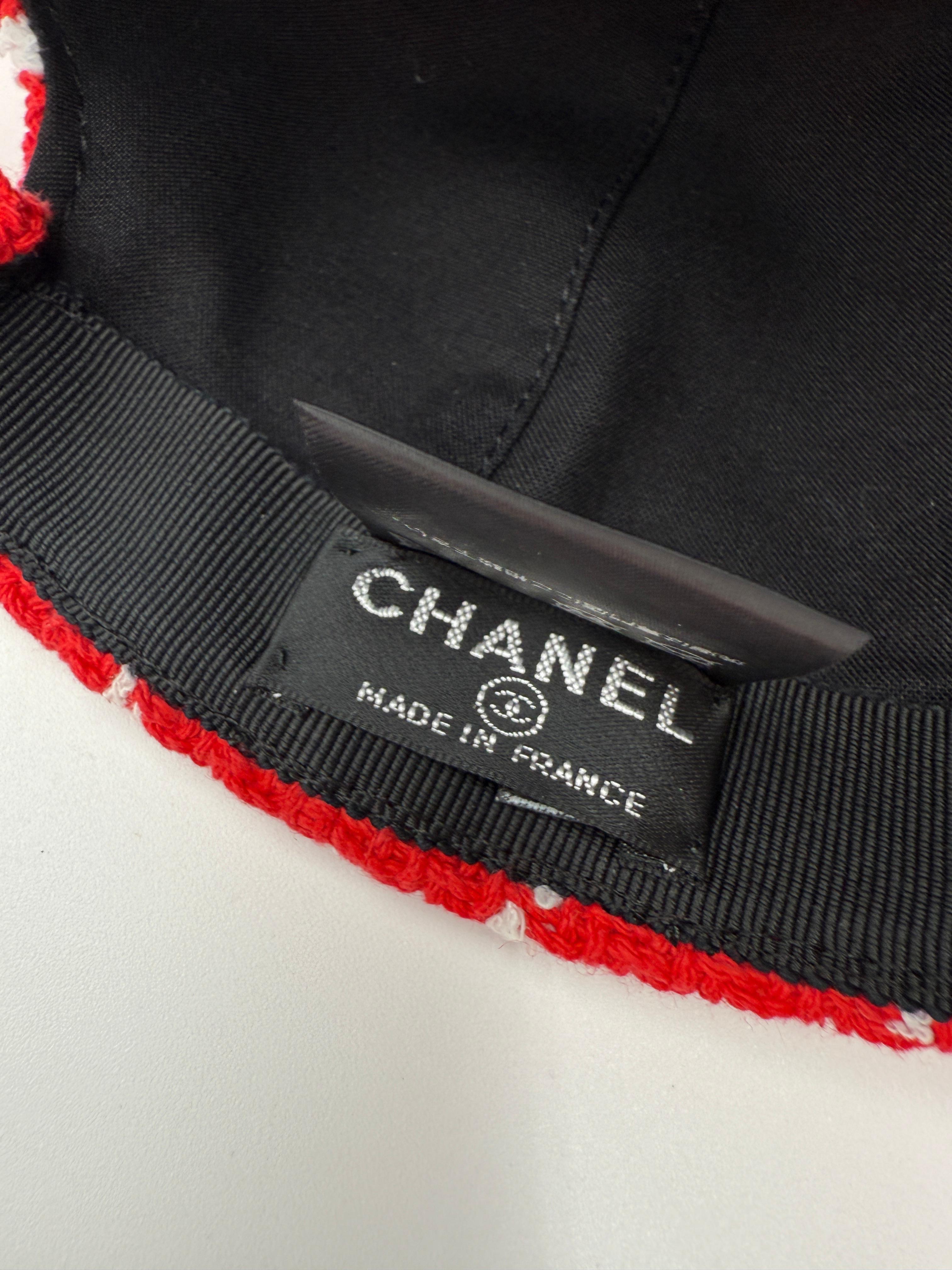 Chanel Monaco Flower Patch Tweed Cap (Online Exclusive) 3