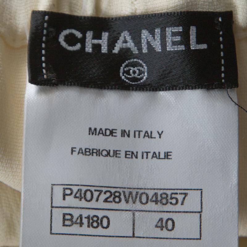 Chanel Monochrome Linen and Silk Strapless Romper M 1