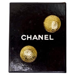 Chanel Monogram 1970's Rare Earrings