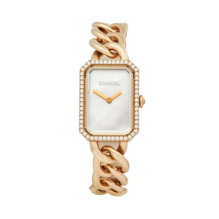 Chanel Montre Premiere 18K Rose Gold H4412 Ladies Wristwatch