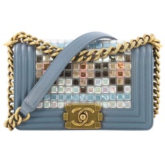 Chanel Mosaic Boy Flap Bag Embellished Lambskin Small