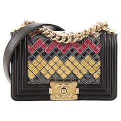 Chanel Mosaic Boy Flap Bag Embellished Lambskin Small