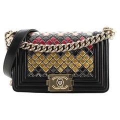 Chanel Mosaic Boy Flap Bag Embellished Lambskin Small