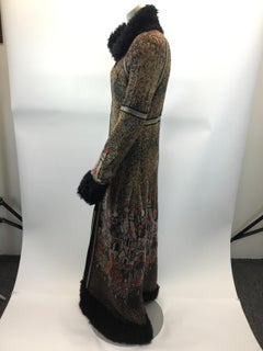 Chanel 'Moscow' Collection Fur Trimmed Coat