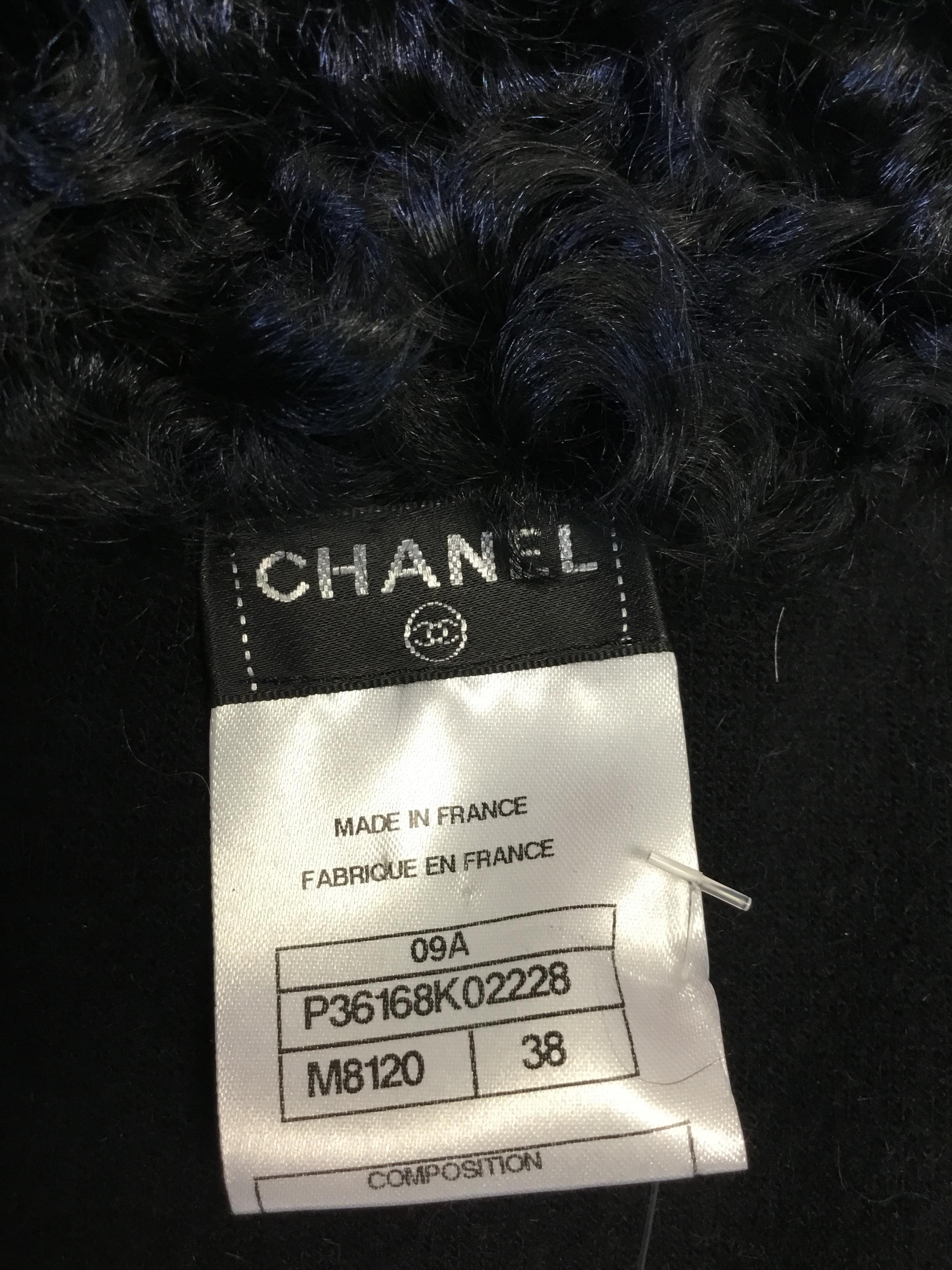 Chanel 'Moscow' Collection Fur Trimmed Coat For Sale 3