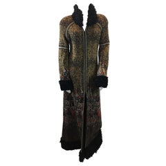 Chanel 'Moscow' Collection Fur Trimmed Coat