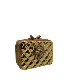Chanel Moscow Lion Gold Leather Limited Edition Clutch
