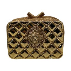 Chanel Moscow Lion Gold Leather Limited Edition Clutch