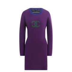 Chanel Most Coveted CC Logo Cashmere Dress