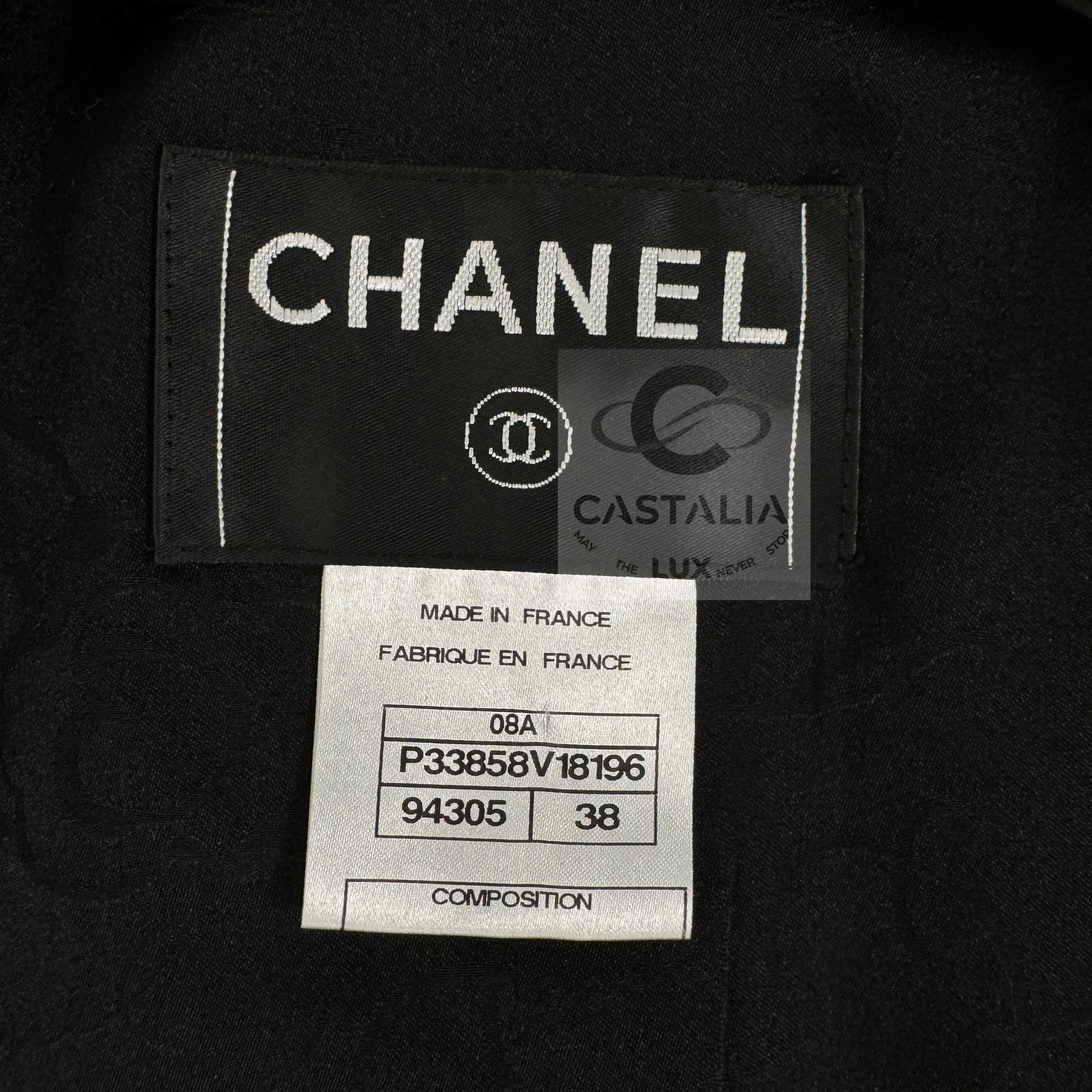 Chanel Most Coveted Iconic Black Tweed Jacket 15