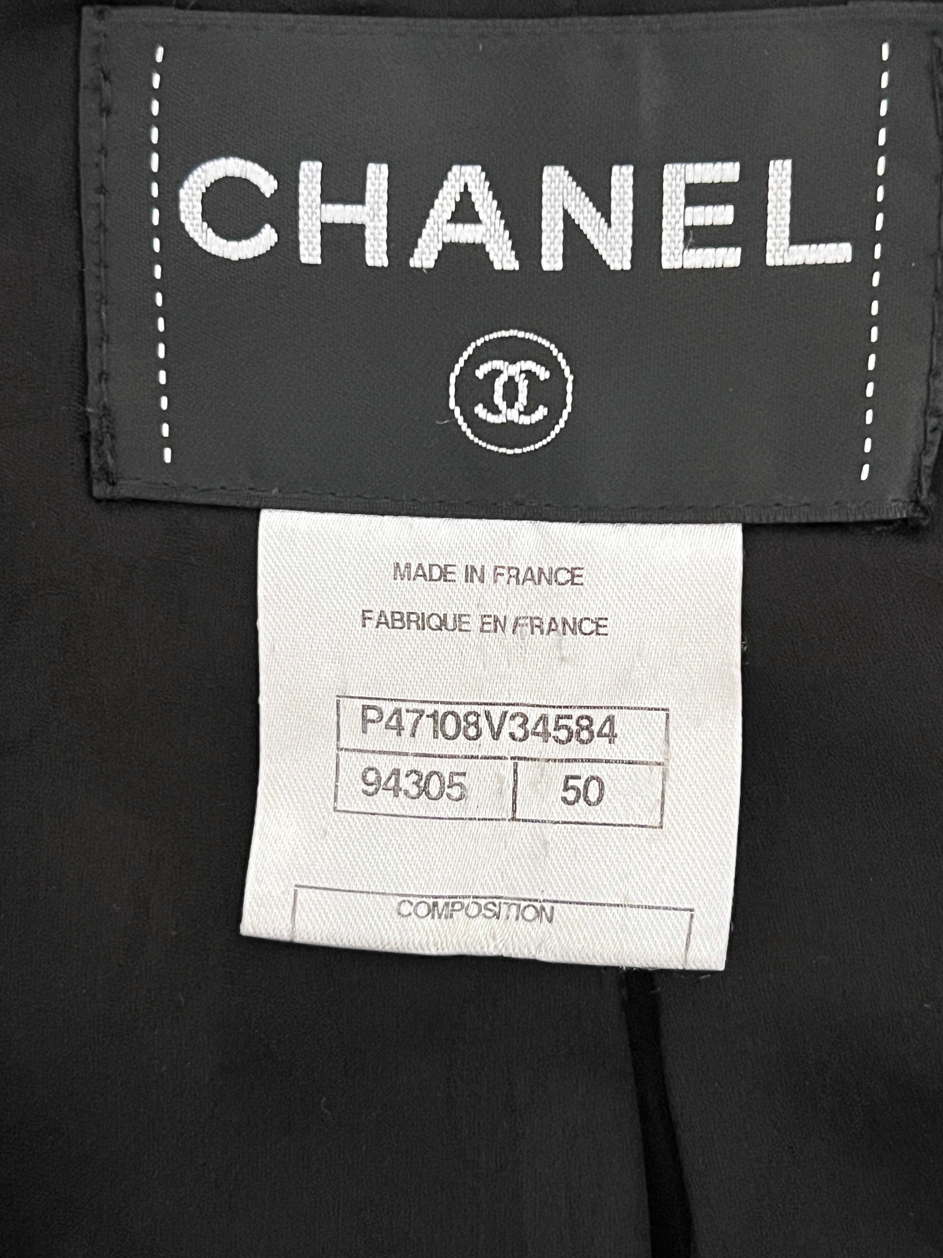 Chanel Most Coveted Kira Knightley Style Black Tweed Jacket 10