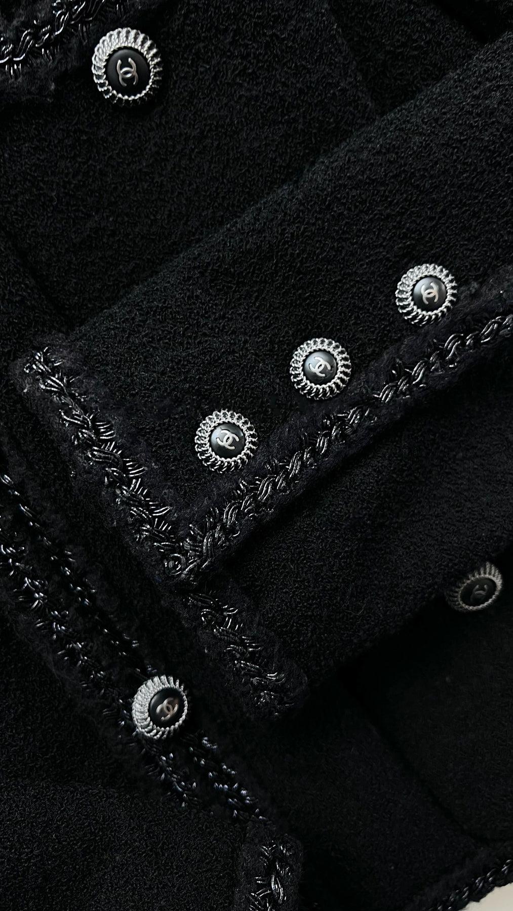 Chanel Most Haunted Black Tweed Jacket 6