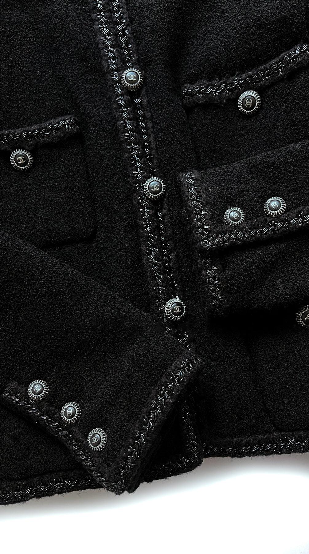 Chanel Most Haunted Black Tweed Jacket 4