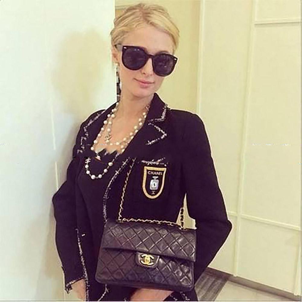 Chanel Most Hunted CC Patch Black Tweed Jacket en vente 2