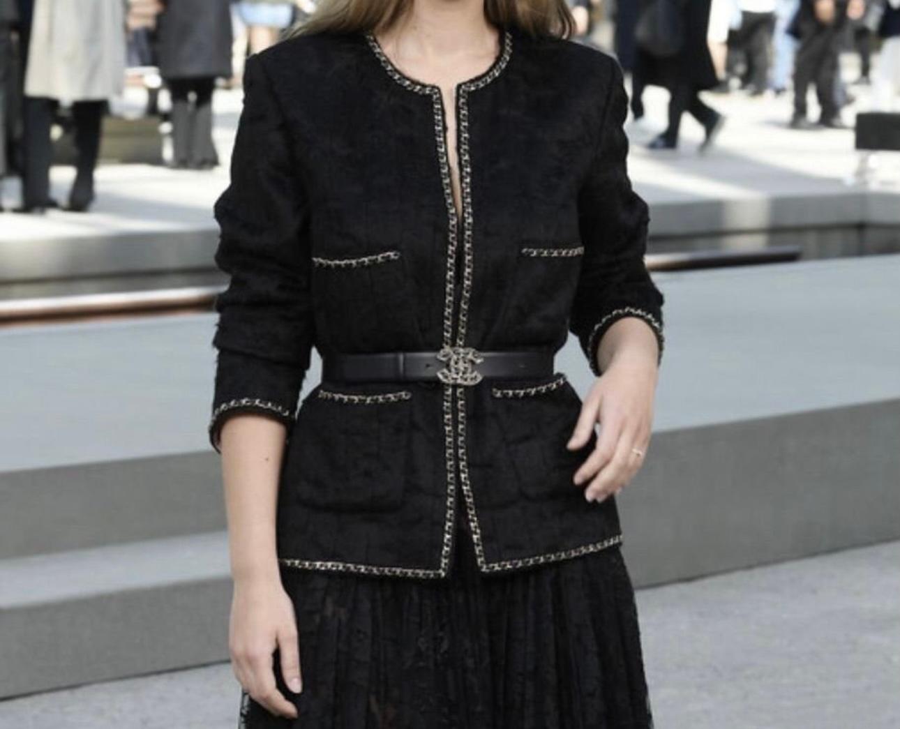 Chanel Most Hunted Little Black Jacket with Chain Trim 1