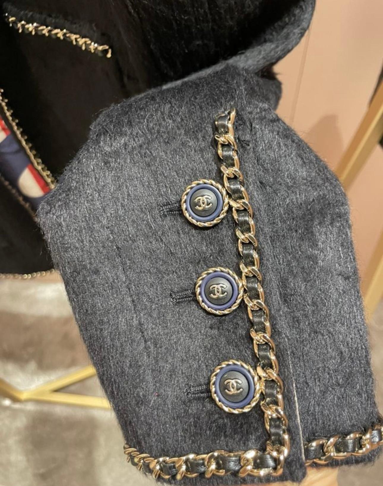 Chanel Most Hunted Little Black Jacket with Chain Trim 4