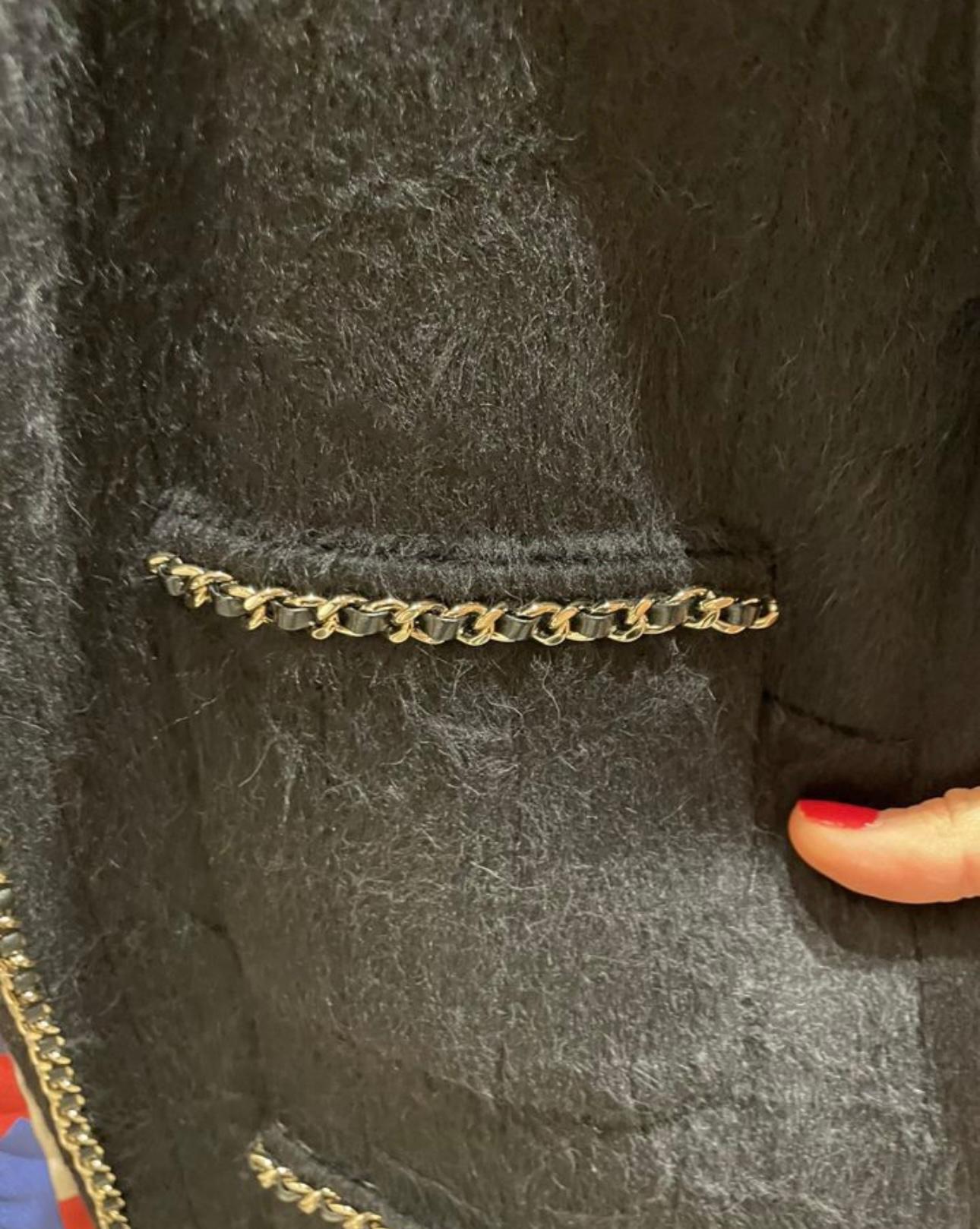 Chanel Most Hunted Little Black Jacket with Chain Trim 5