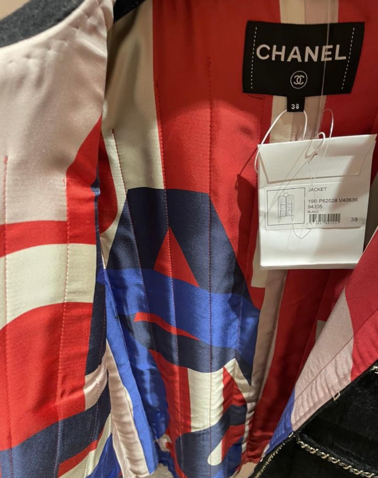 Chanel Most Hunted Little Black Jacket with Chain Trim 6