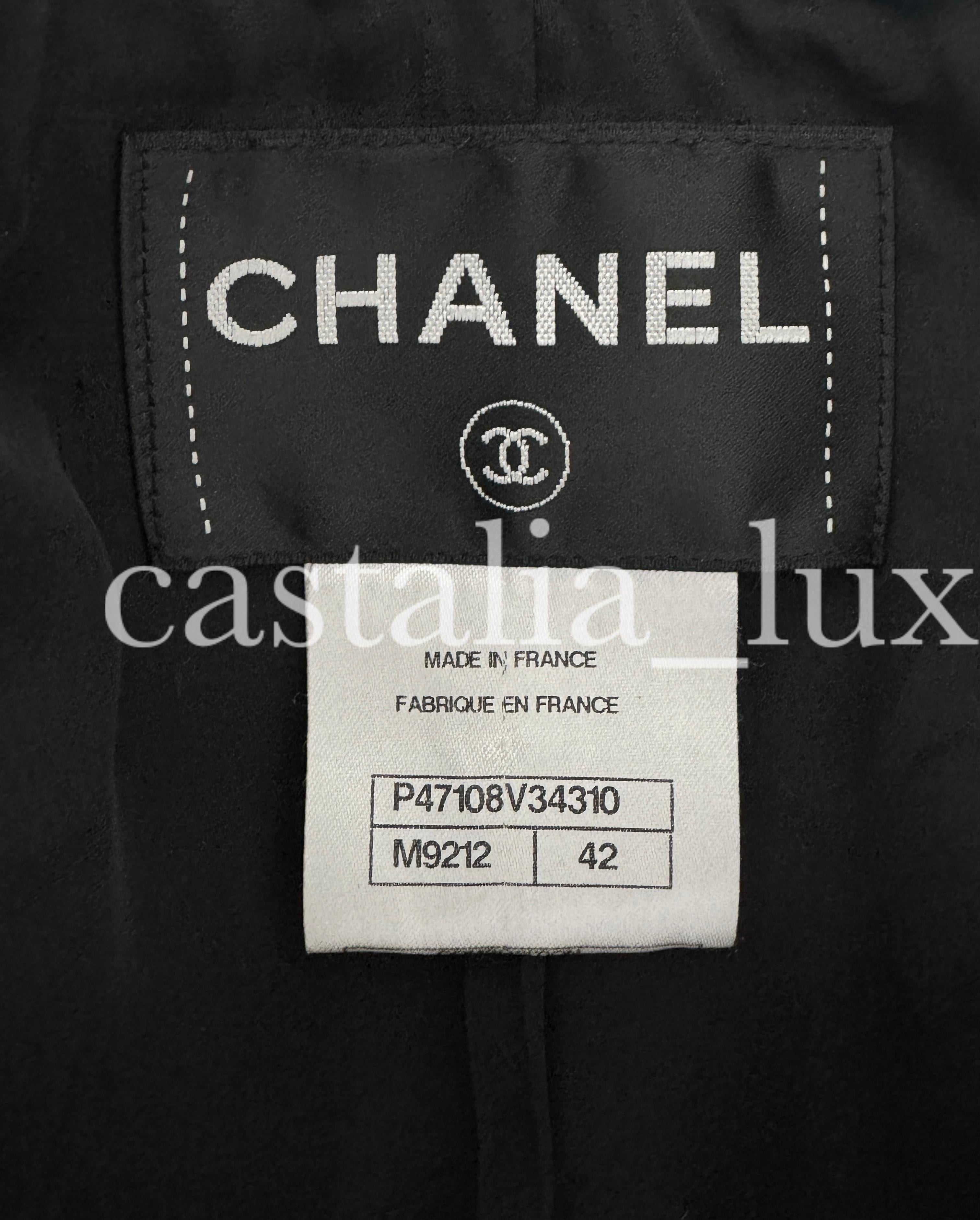 Chanel Most Iconic Globalization Collection Black Tweed Jacket For Sale 16