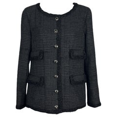 Chanel Most Iconic Globalization Collection Black Tweed Jacket