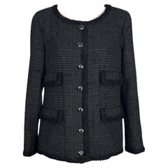 Chanel Most Iconic Globalization Collection Black Tweed Jacket
