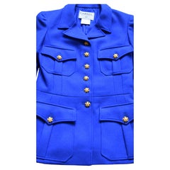 Chanel Most Wanted 96A Fall 1996 Braided Trim Runway CC Logo Jacket Coat 40 New