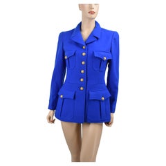Chanel Most Wanted 96A Otoño 1996 Recorte trenzado Pasarela CC Logo Chaqueta Abrigo 40 Nuevo