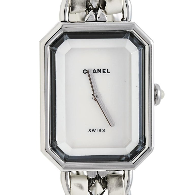 Busk Station Synes godt om Chanel Mother of Pearl Stainless Steel Leather Women's Wristwatch 26mm x  20mm For Sale at 1stDibs | where to watch pearl and x, chanel mother of  pearl watch, chanel premiere watch silver