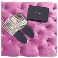 CHANEL - Mocasines de piel de cangrejo con piel de serpiente