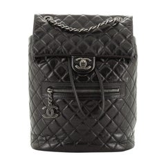 Chanel Mountain Backpack Quilted Glazed Calfskin Large 
