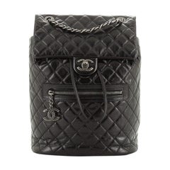 Chanel Mountain Backpack Quilted Glazed Calfskin Large