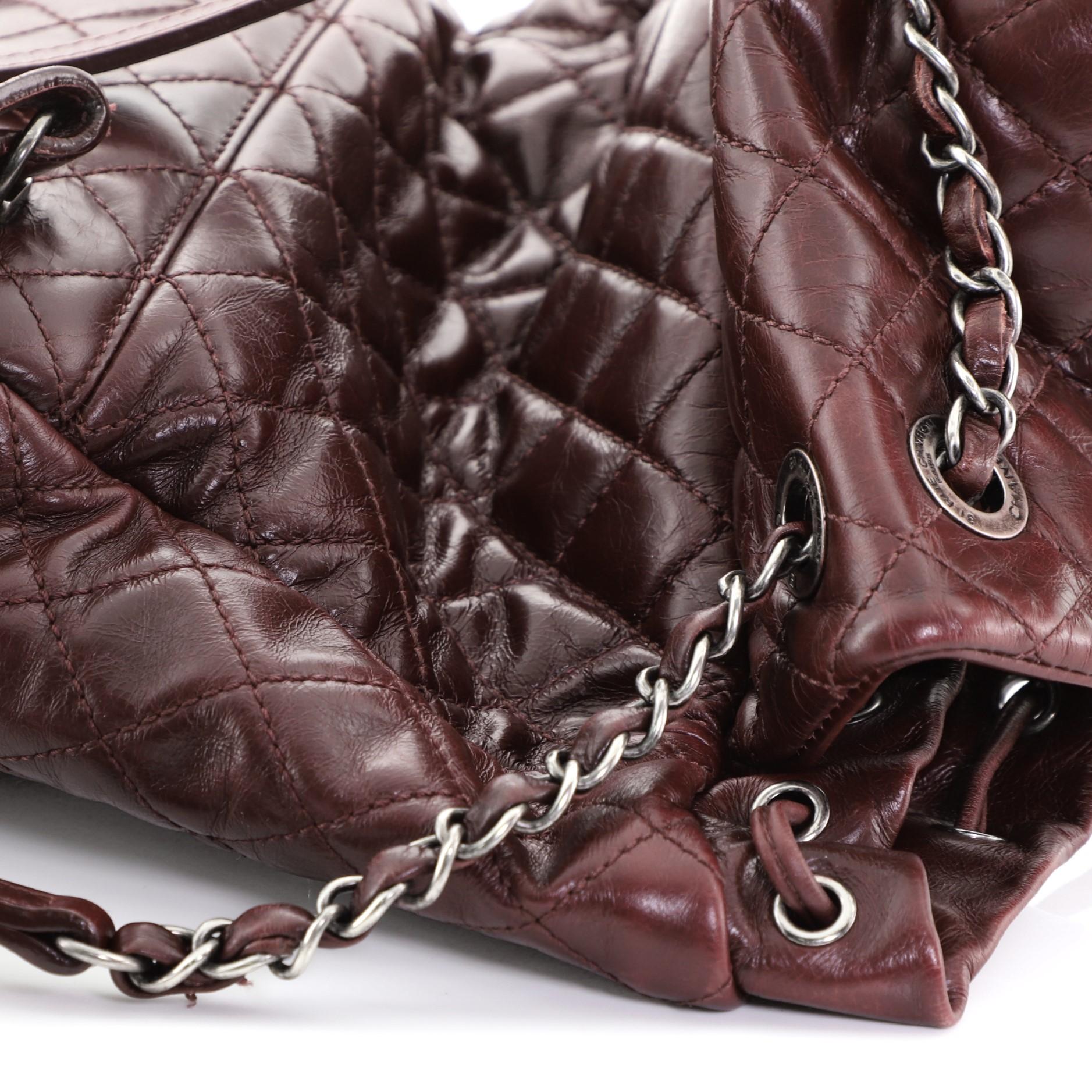 Chanel Mountain Backpack Quilted Glazed Calfskin Small  5
