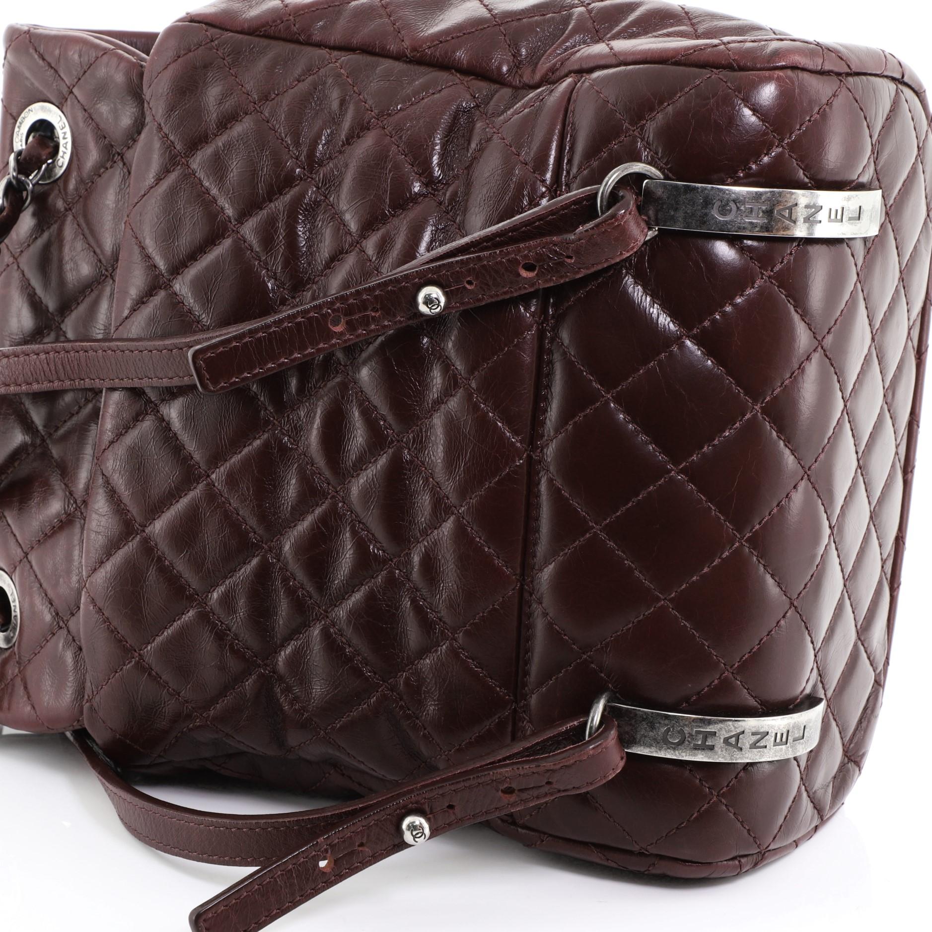 Chanel Mountain Backpack Quilted Glazed Calfskin Small  1