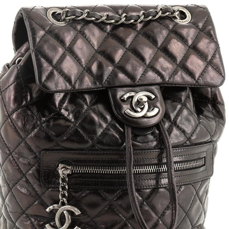 Chanel Mountain Backpack Quilted Glazed Calfskin Small 1