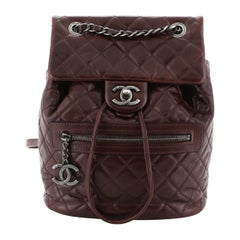 Chanel Mountain Backpack Quilted Glazed Calfskin Small 