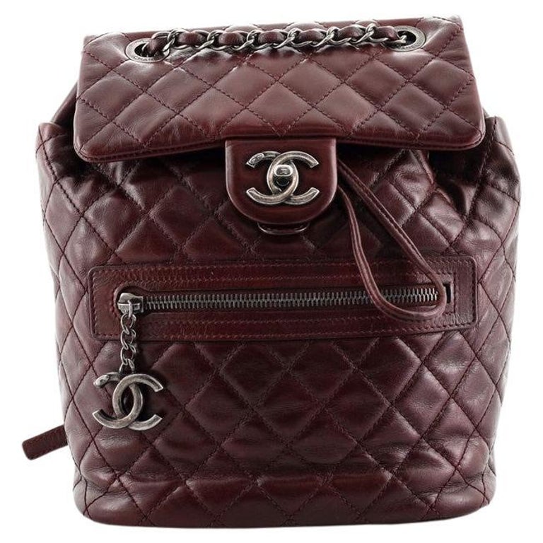 Chanel Mountain Backpack Quilted Glazed Calfskin Small at 1stDibs