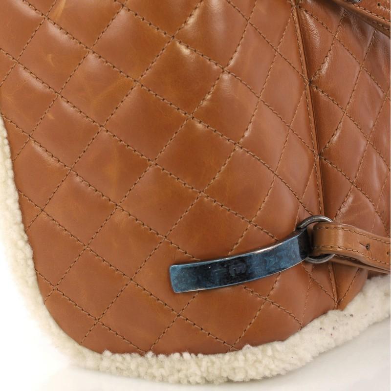 Chanel Mountain Backpack Shearling with Quilted Calfskin Small 1
